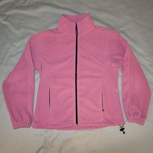 Colorado Timberline Pink Fleece Full Zip Sweater Size L Women